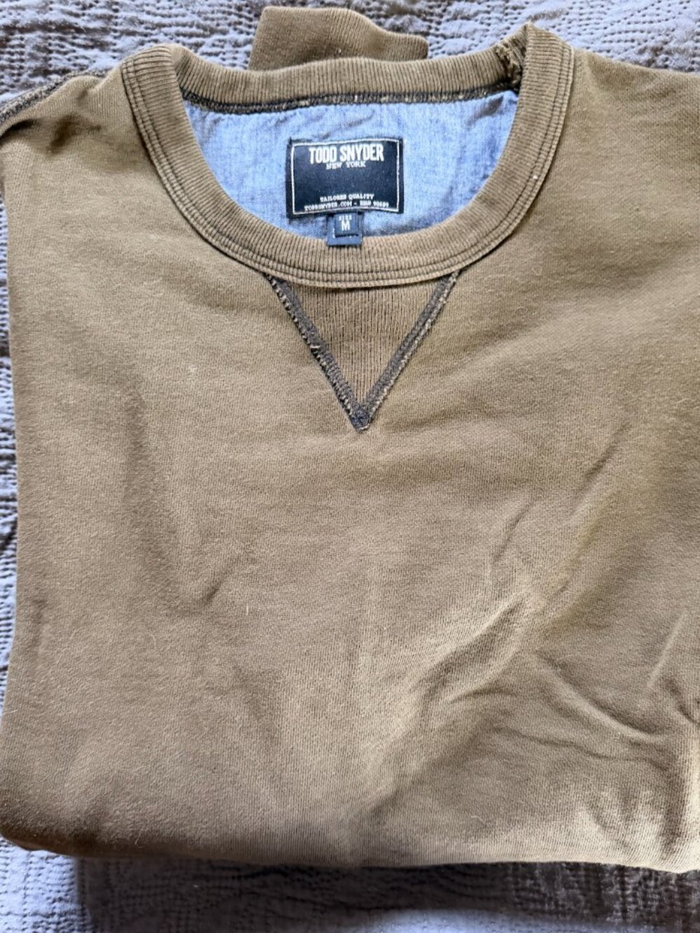 Todd Snyder Crewneck Sweatshirt Mens Size Large - Picture 2 of 2